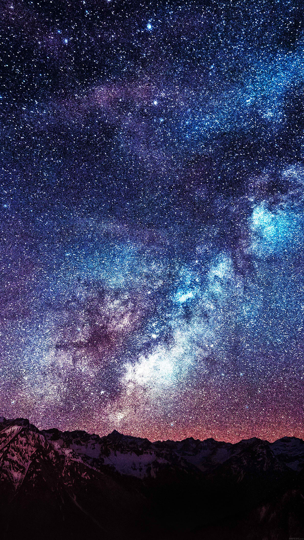 Space galaxy wallpapers for iPhone and iPad 1242x2208