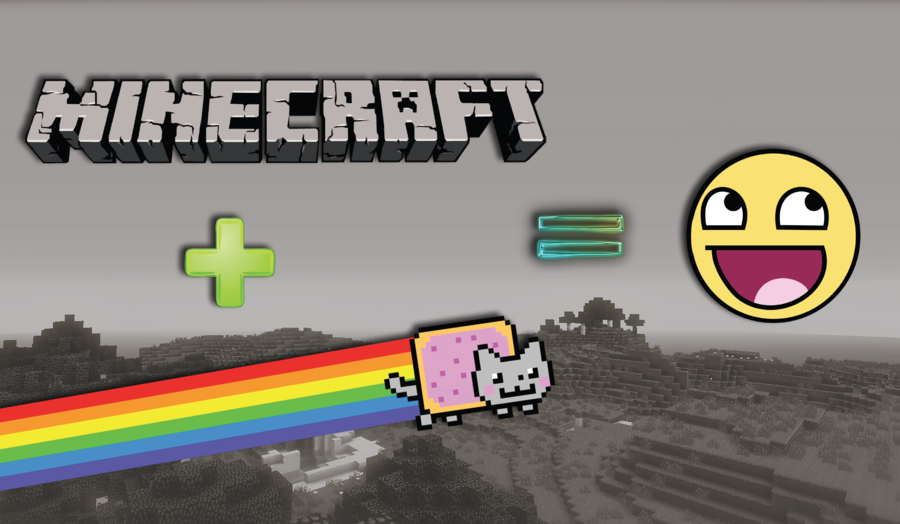 Minecraft Nyan Cat Wallpaper By Greenypoo
