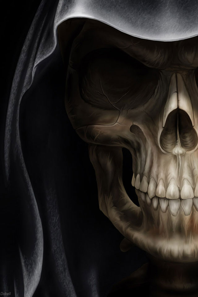 Grim Reaper Halloween iPhone Wallpaper
