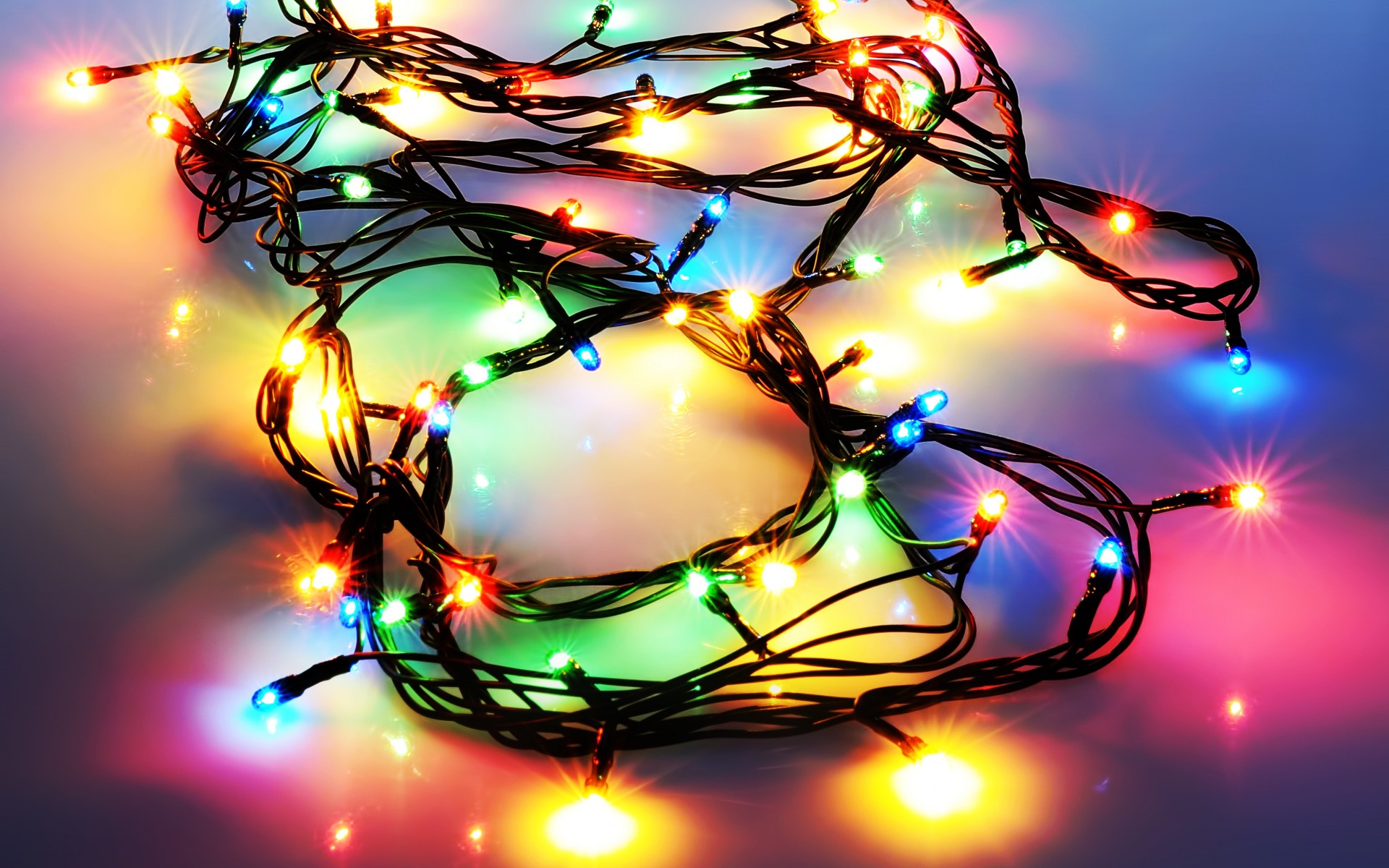 Desktop Christmas Lights Wallpaper