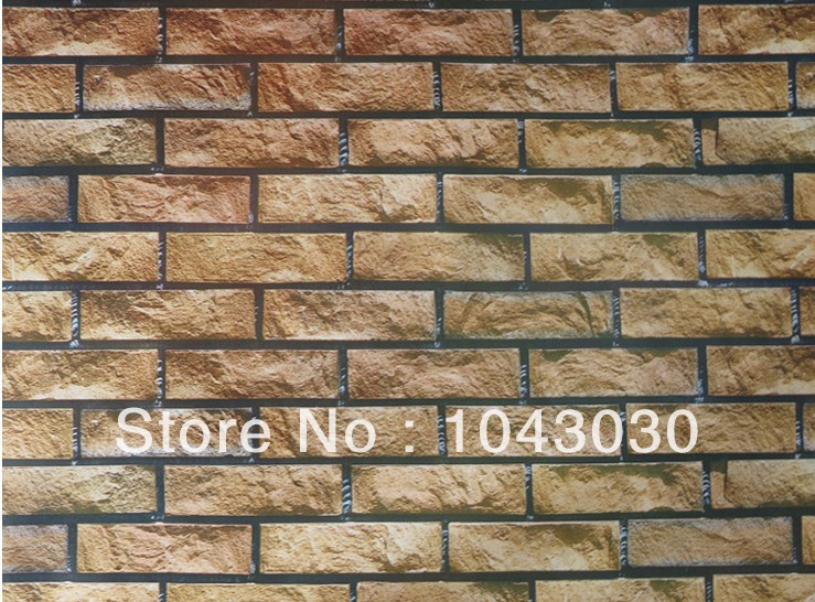 Modern Creative Wall Stickers Brick Design Diy Removable Wallpaper