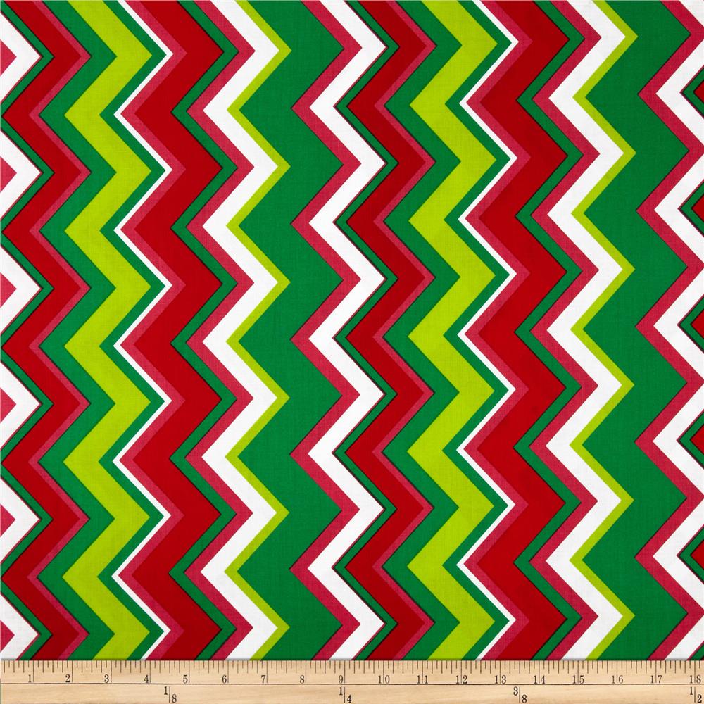 red and green chevron wallpaper