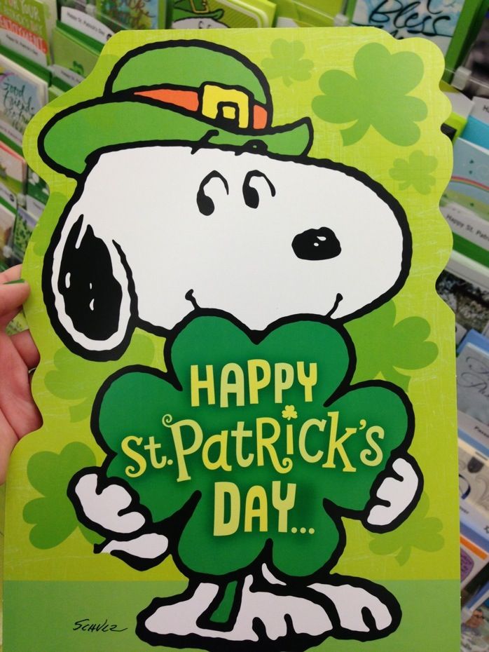 St Patrick S Day Snoopy My Hero