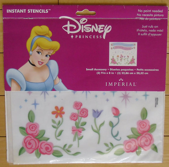 Stencils Instant Rub On Disney Princess By Imperial Home Decor Group