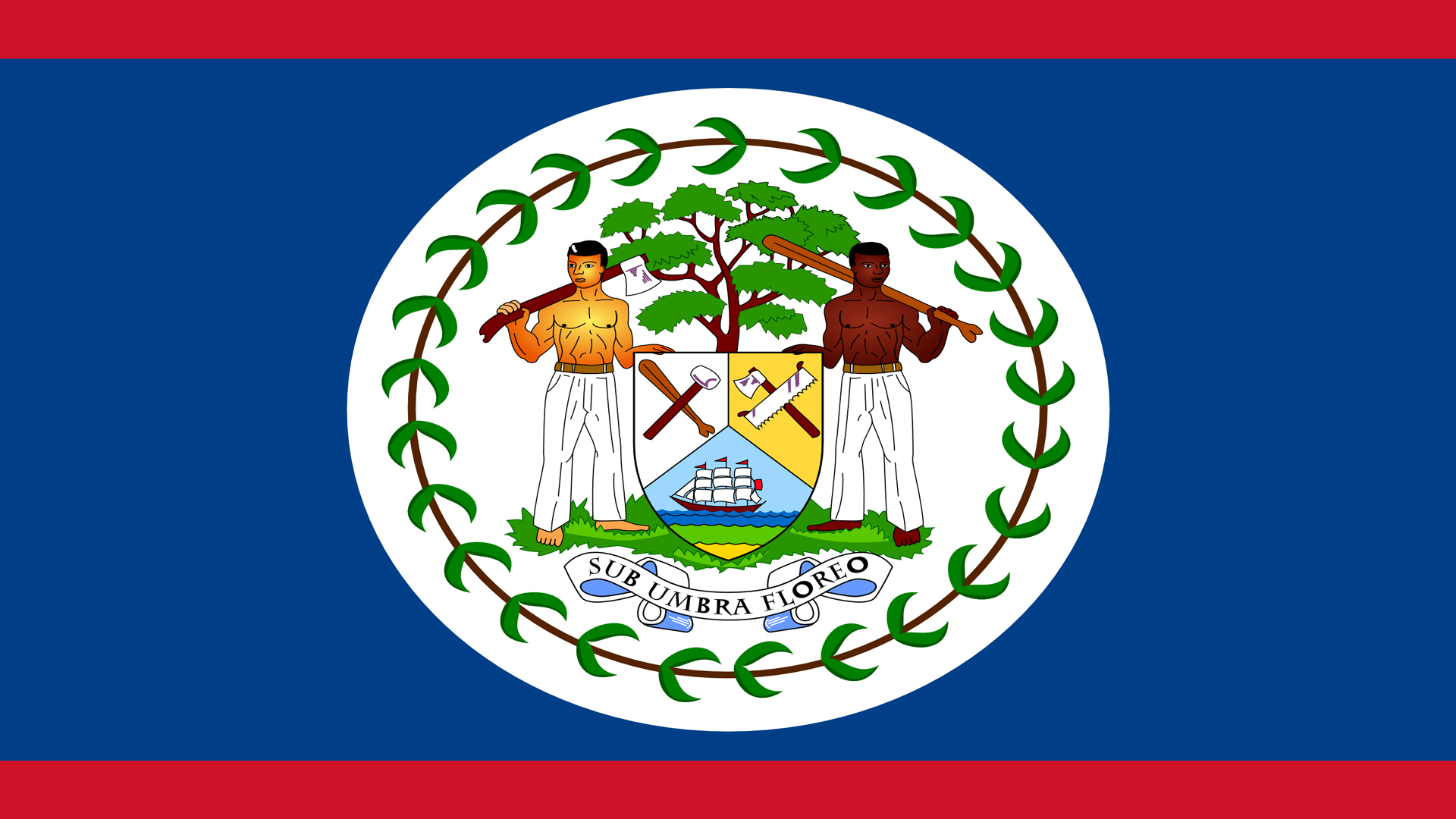 Belize Flag Wallpaper High Definition Quality Widescreen
