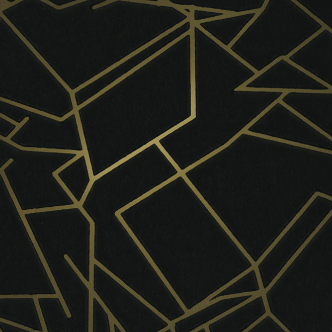 Angles Wallpaper Black and Gold by erica wakerly 660x660