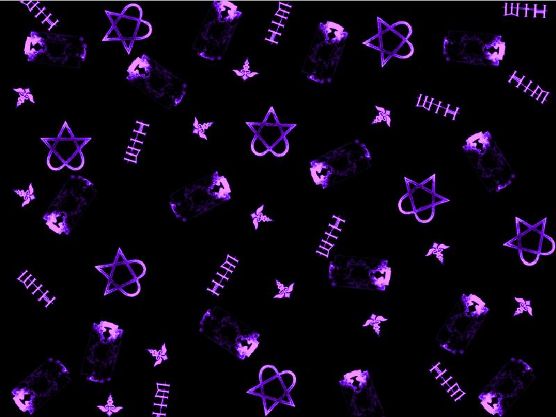 purple heartagram wallpaper