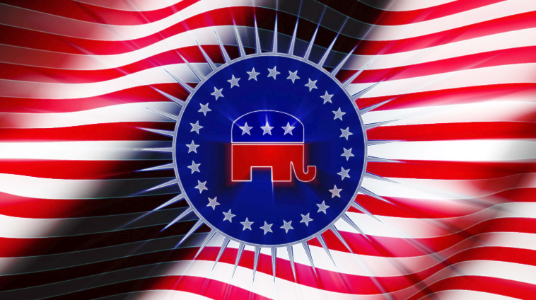 Political Background Republican Crest