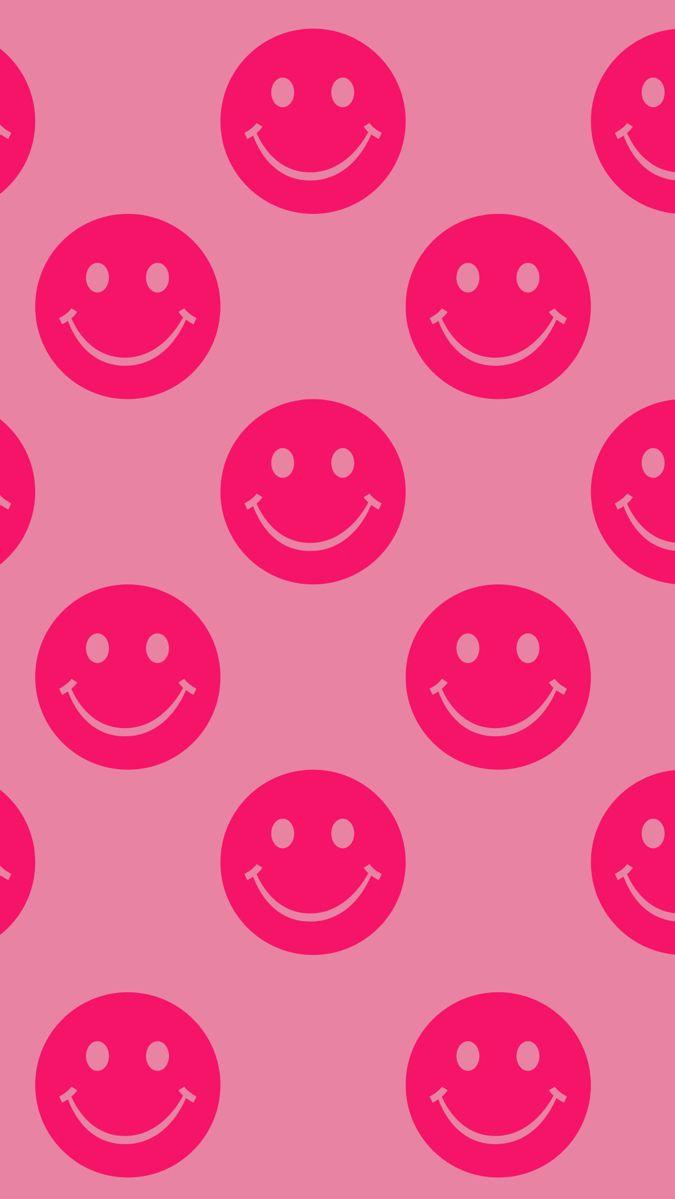 pink smiles screensaver Preppy wallpaper Iphone wallpaper