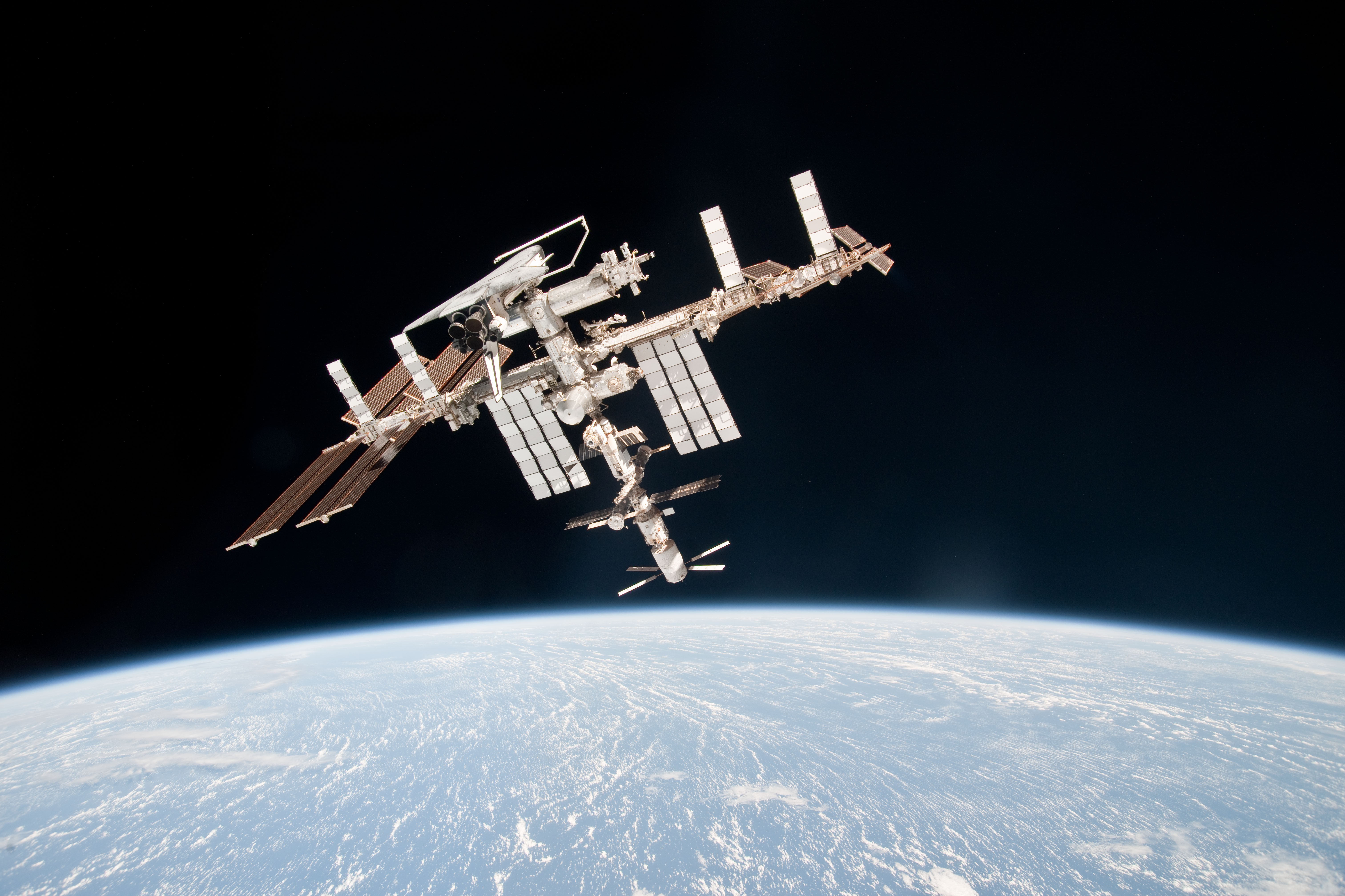 Iss Space Shuttle Nasa Station Endeavour HD Wallpaper