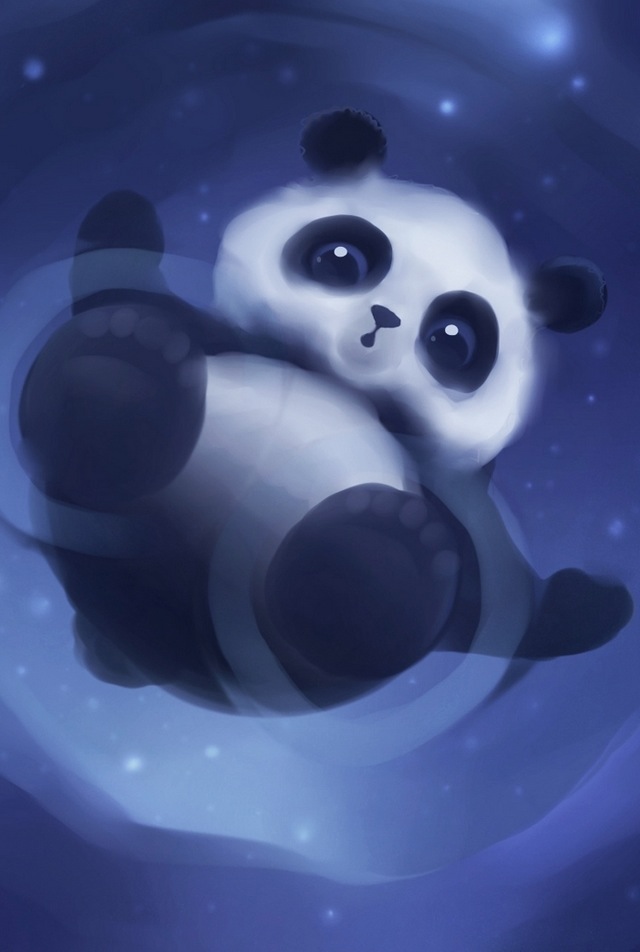 Panda Simply Beautiful iPhone Wallpaper