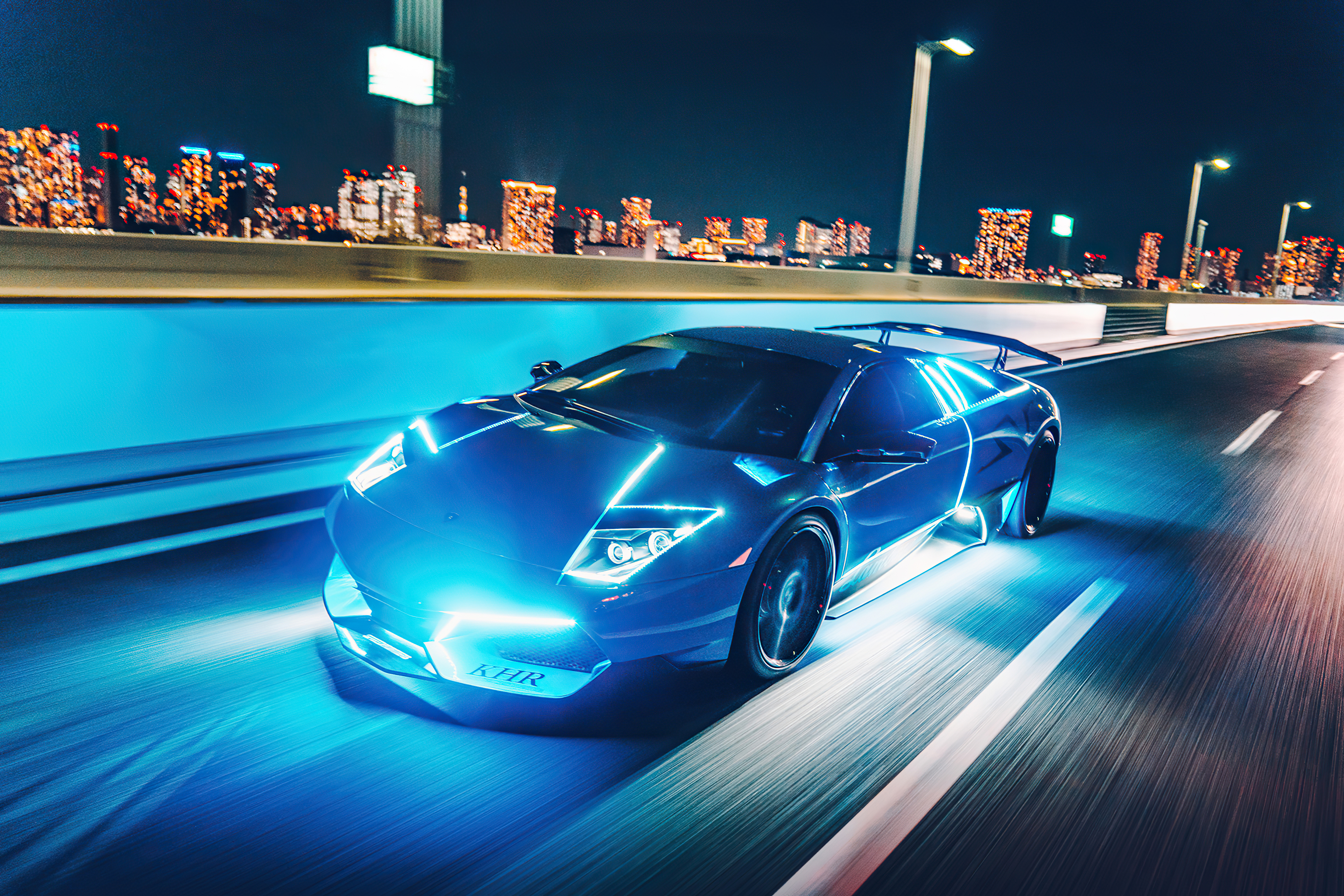 25+] Neon Blue Lamborghini Wallpapers - WallpaperSafari