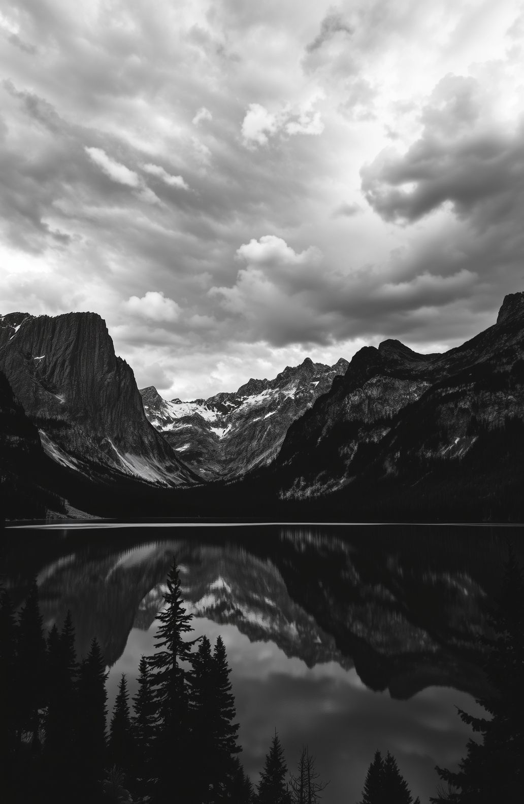 Black And White Nature Wallpaper