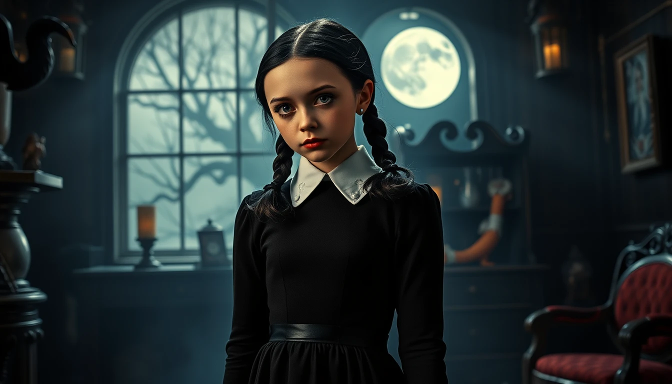 Wednesday Addams 4k Wallpaper