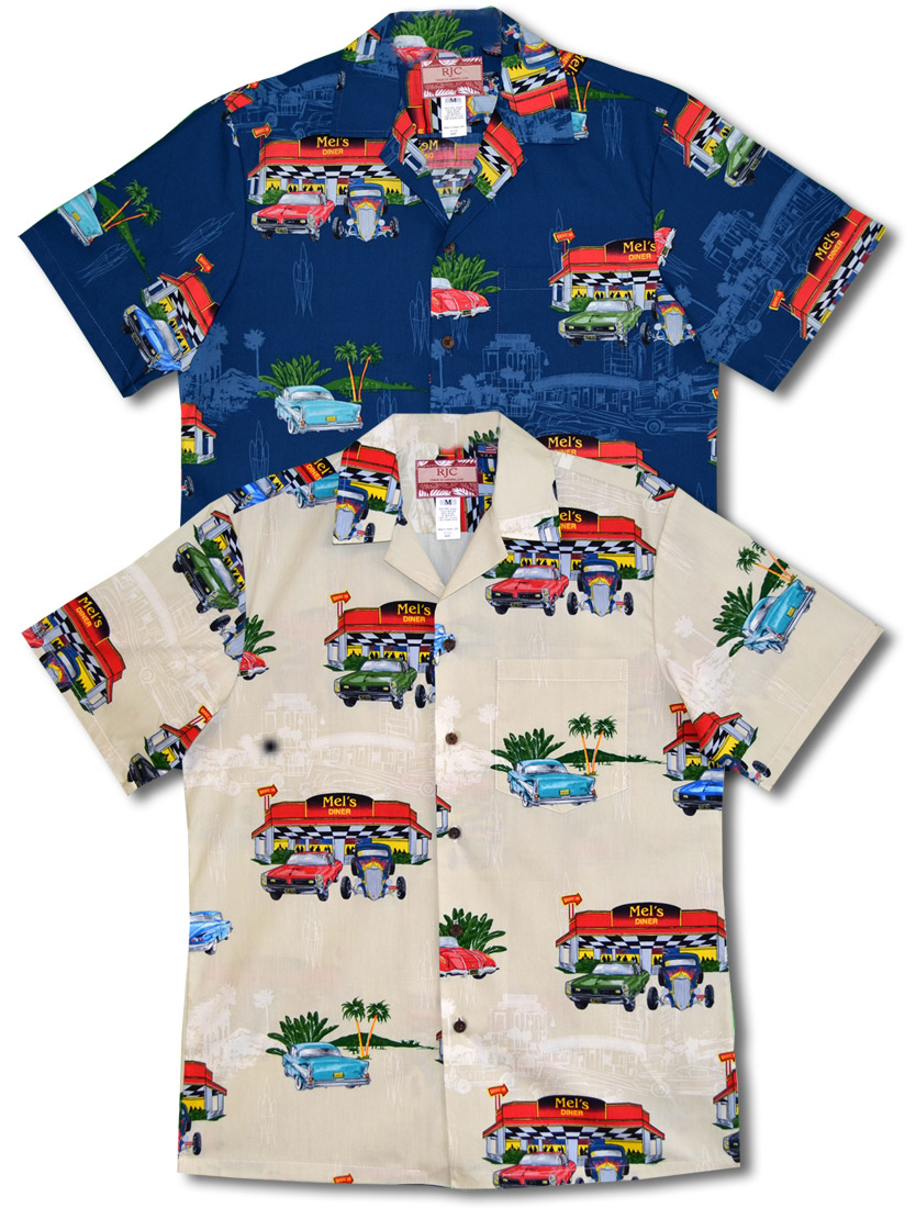 Mel S Drive In Dinner Rjc Cotton Hawaiian Shirt
