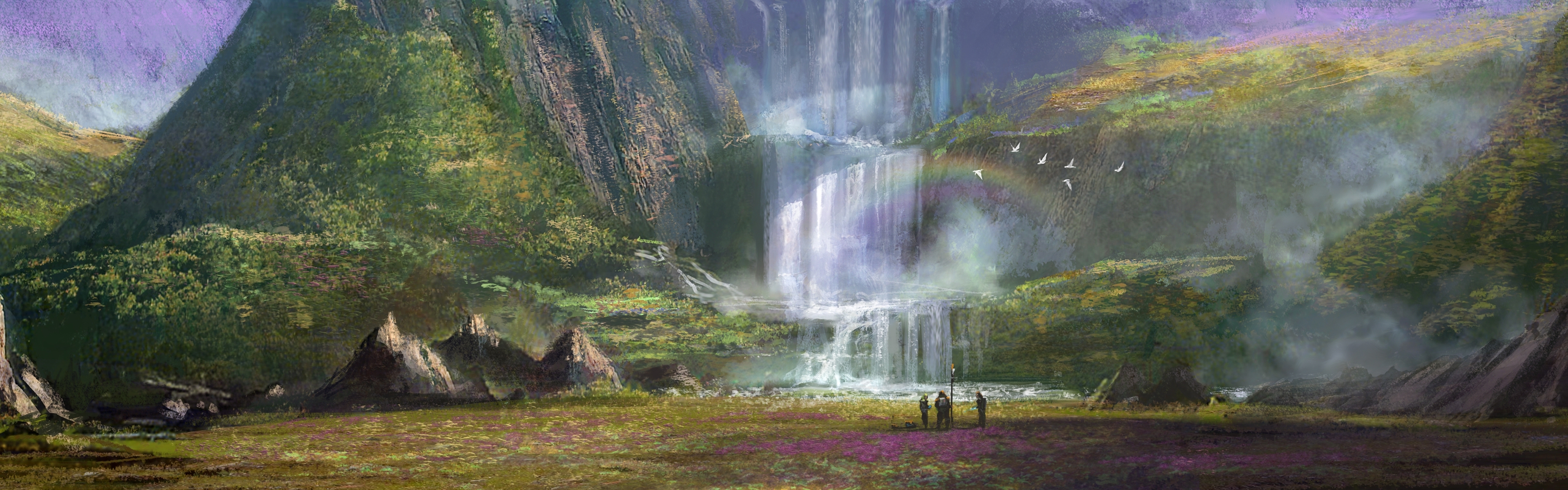 Wallpaper Fantasy Waterfalls