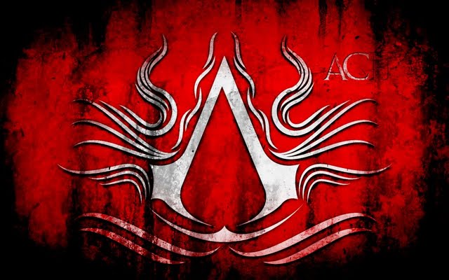 High Resolution Assassin S Creed Logo In Red Desktop Laptop Wallaper