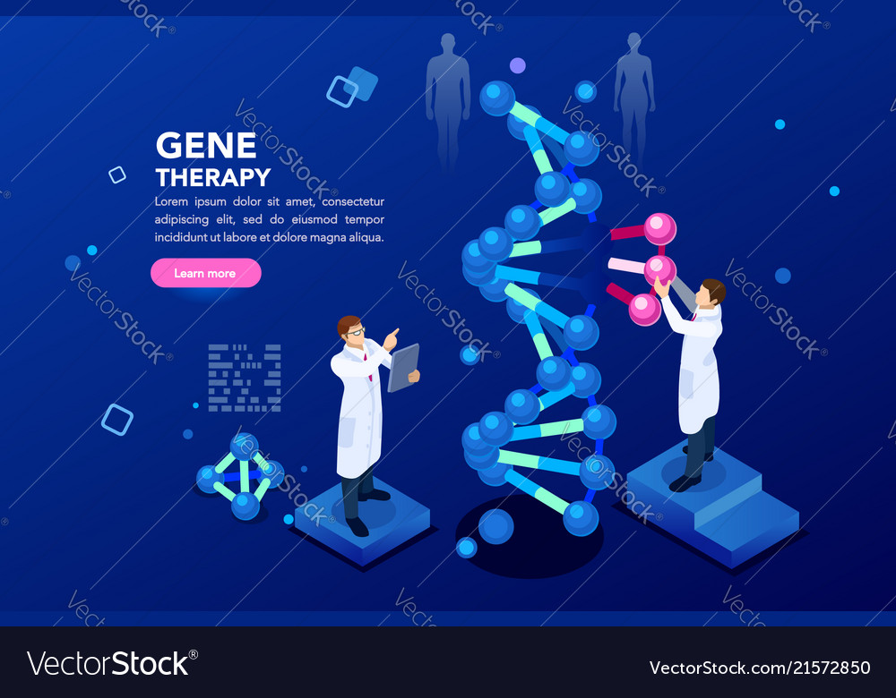 Dna molecule helix blue background Royalty Free Vector Image