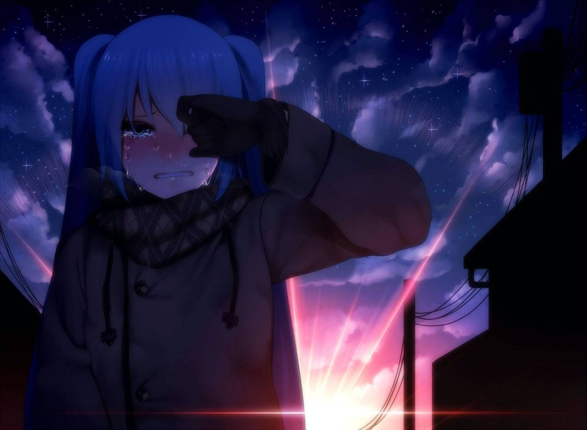 Sad Anime Aesthetic Wallpaper