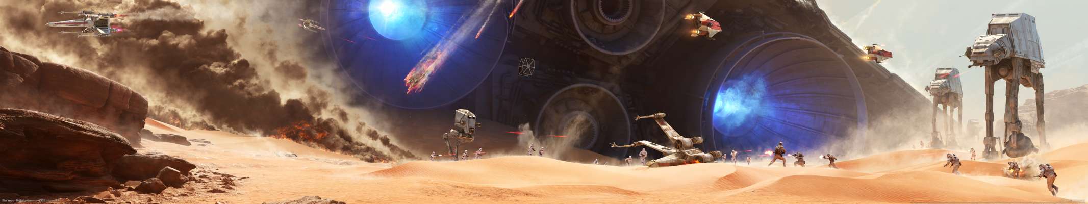 Star Wars Battlefront Triple Screen Wallpaper Or Background