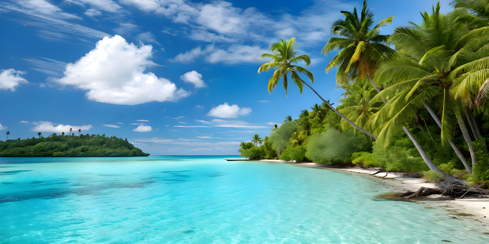 Palm Tree Beach Wallpaper
