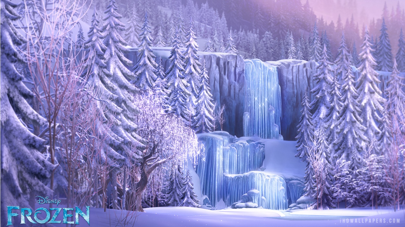 Frozen Waterfall HD Wallpaper IHD