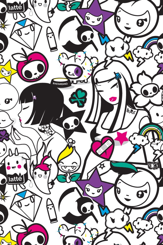 All Tokidoki Characters Wallpaper iPhone By