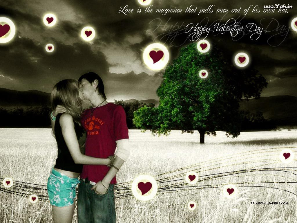 Happy Valentines Day Couple Kiss HD Wallpaper   Stylish HD Flickr