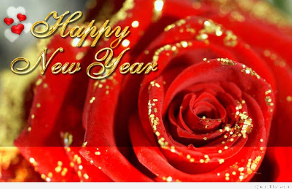 Roses Cards Wallpaper Happy New Year