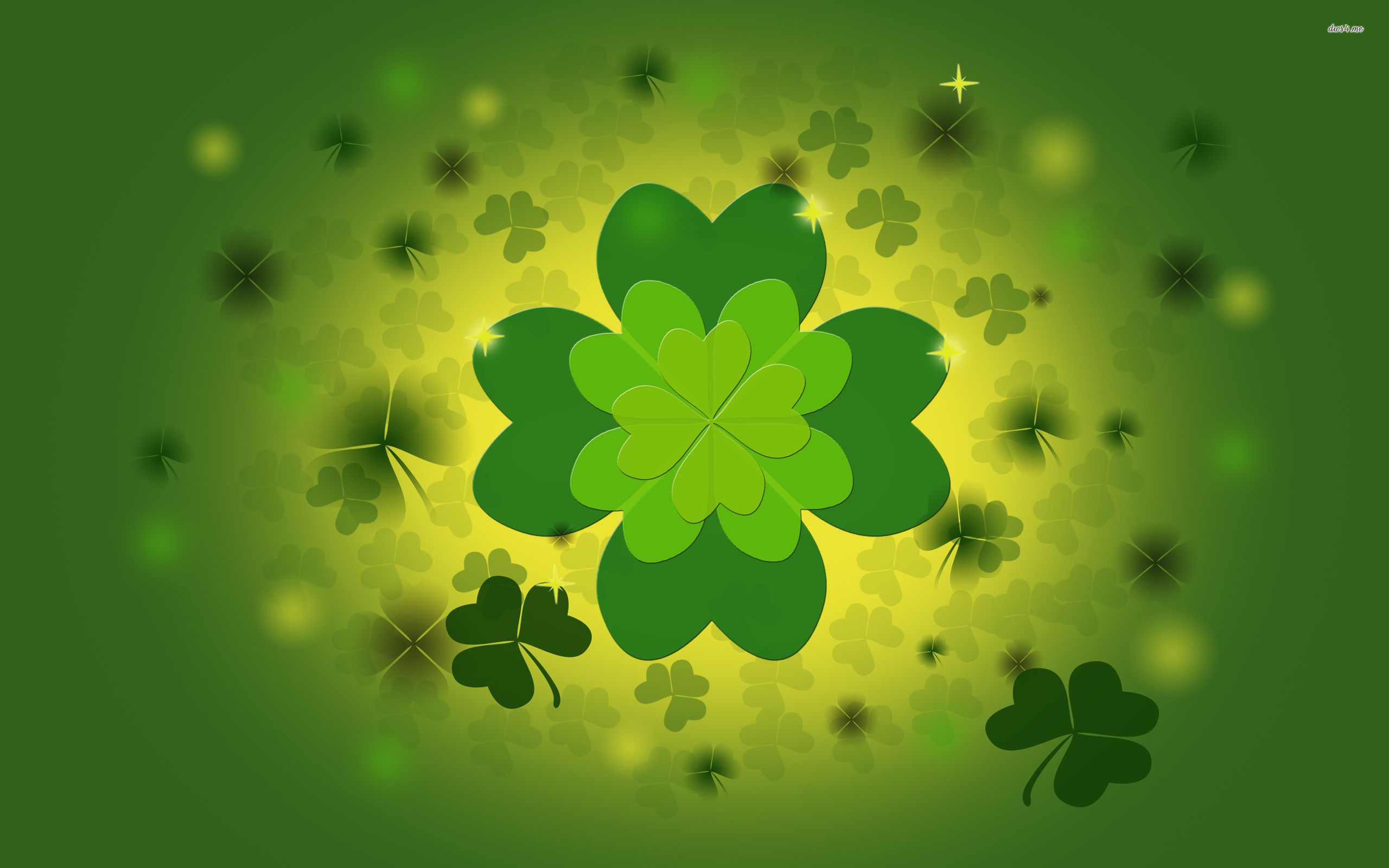 Ireland Shamrock Saint Patricks Day Desktop PNG Clipart Clover  Confetti Desktop Wallpaper Fourleaf Clover Glitter Free