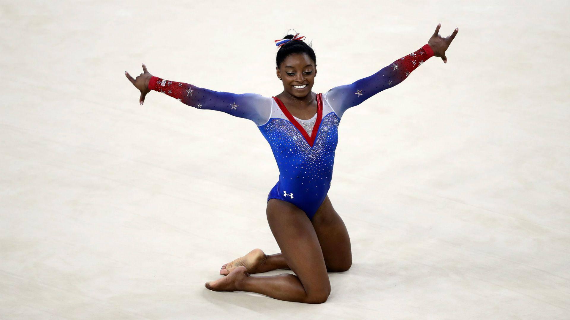 Time Olympic Champions Simone Biles Wallpaper