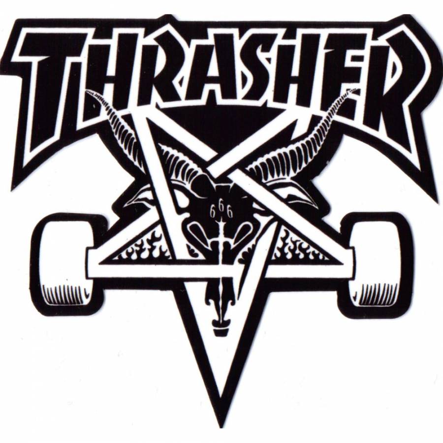 Skate And Destroy Logo Thrasher skategoat skateboard
