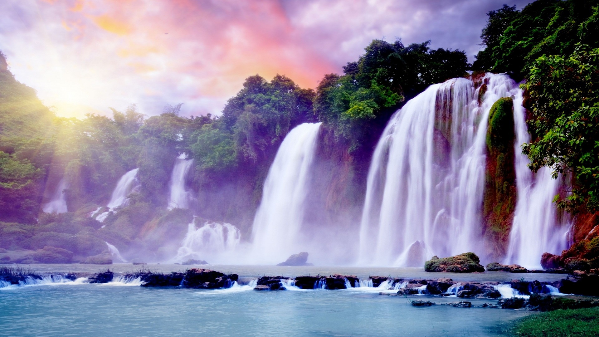 Nice And Beautiful Waterfalls HD Wallpaper For Desktop