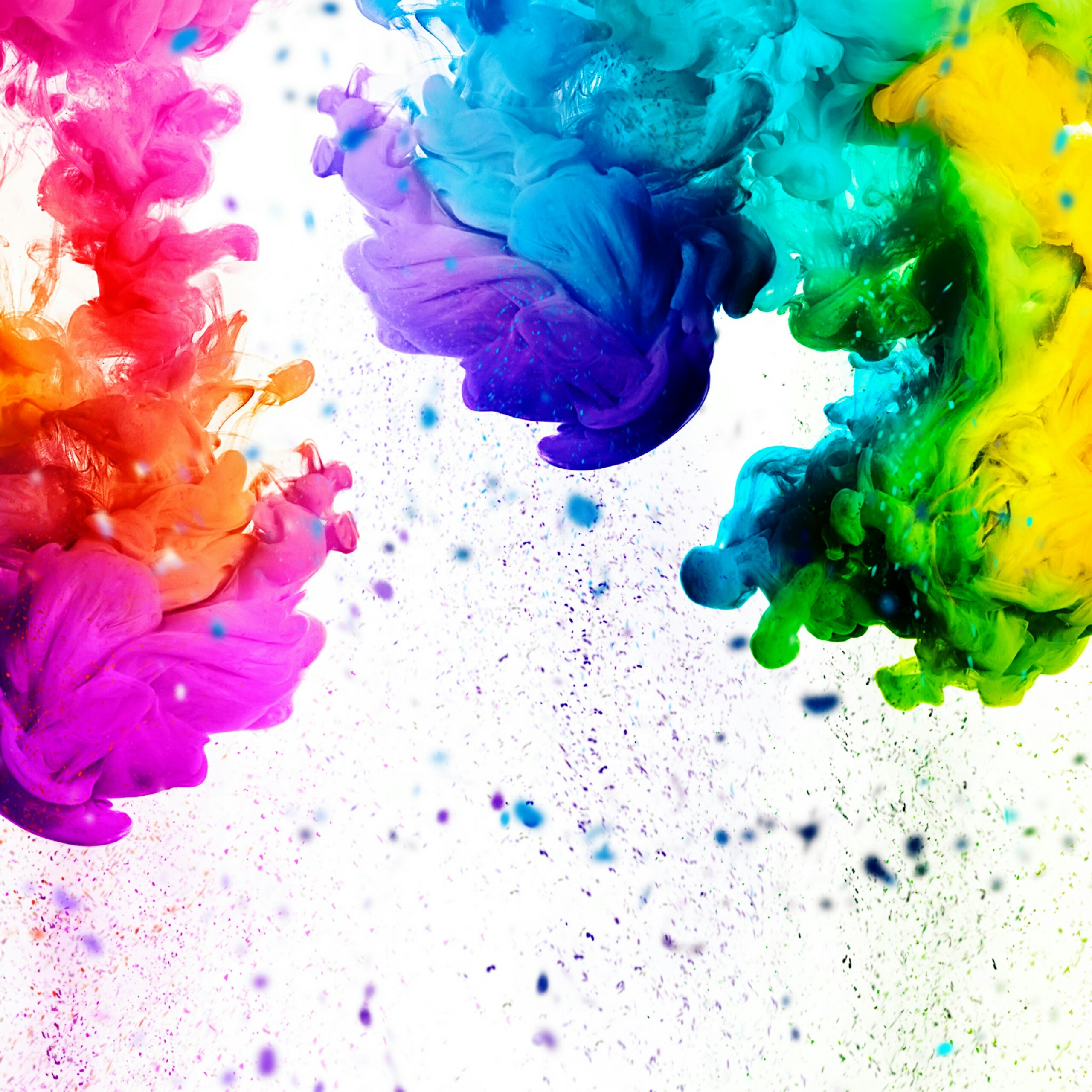 A Colorful Splash Abstract QHD Wallpaper