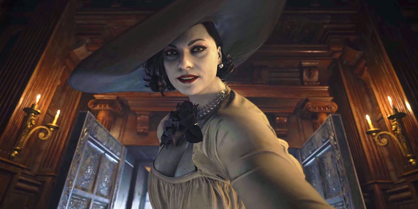 Resident Evil Village Lady Dimitrescu Amazon Explicit Header Wallpaper