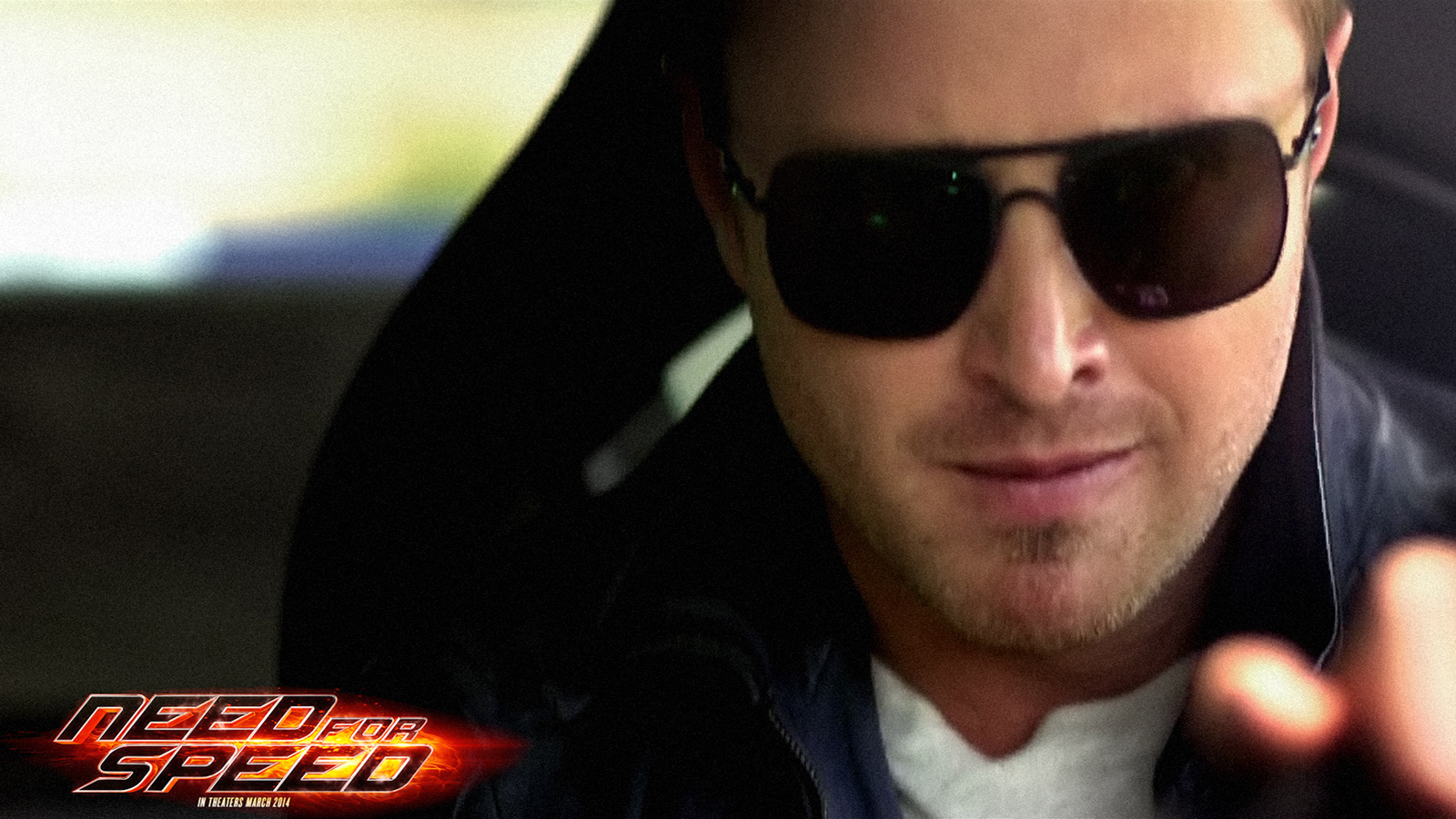 Aaron Paul As Tobey Marshall Need For Speed Movie HD Wallpaper