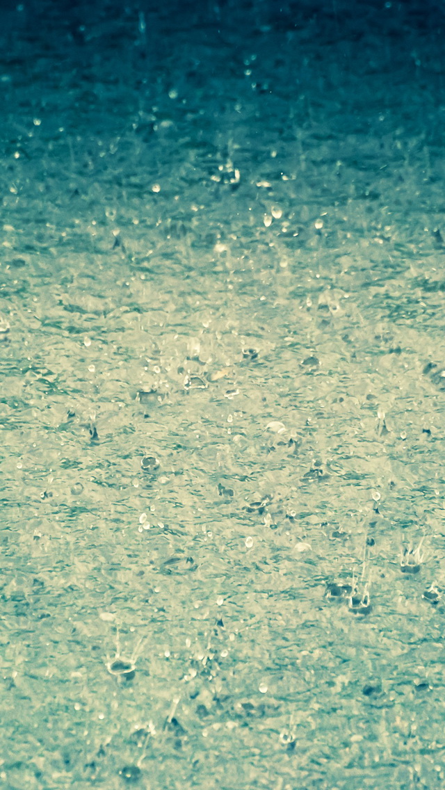 Raindrops Falling On The Ground Wallpaper iPhone