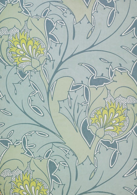 The Iolanthe Wallpaper C F A Voysey Essex Co Color Woodblock