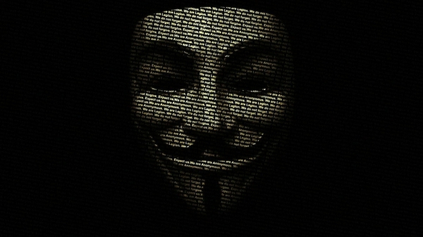 Black HD Wallpaper Tags Anonymous Guy Fawkes Description