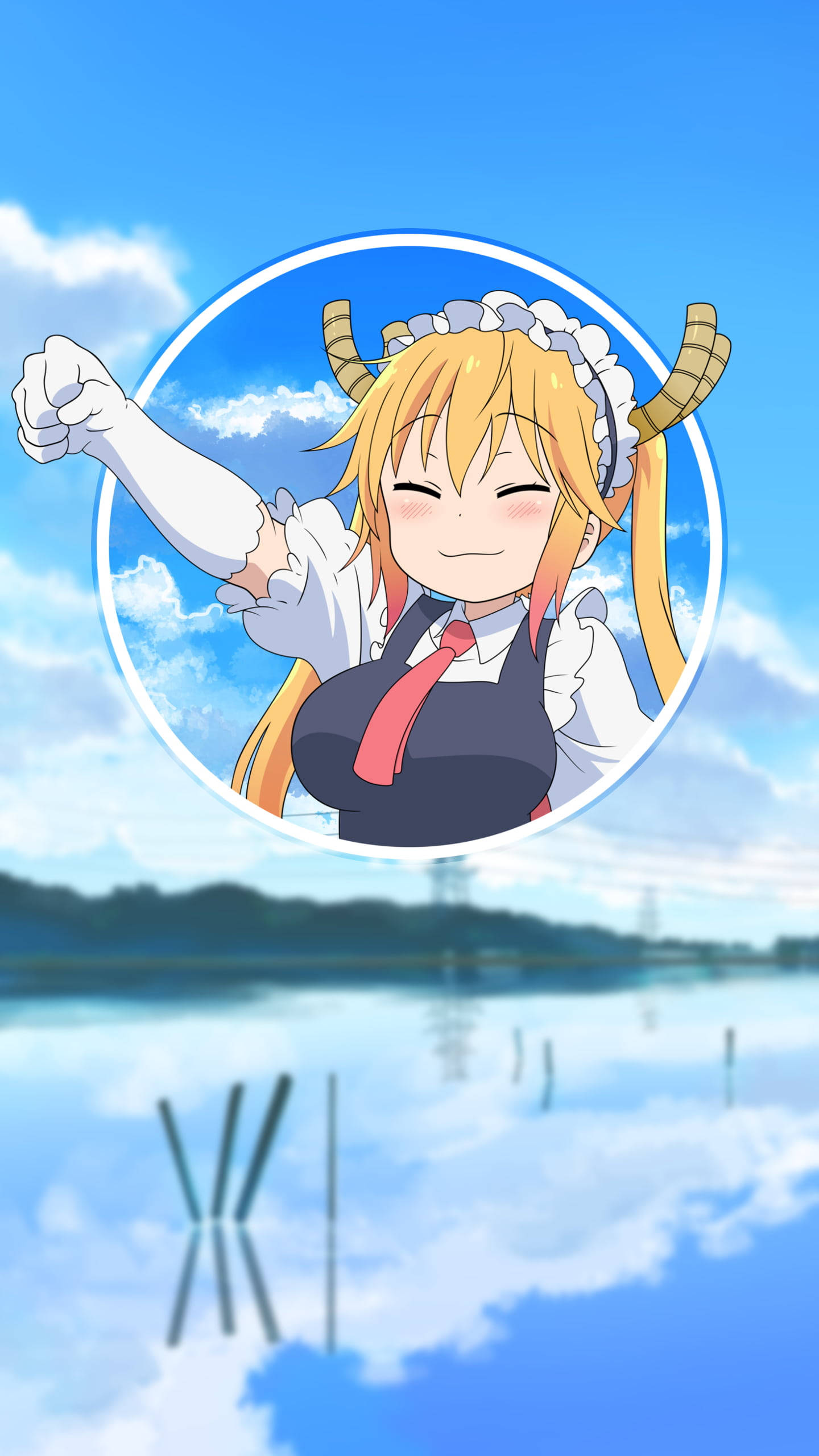 Cute Anime Girl iPhone Wallpaper