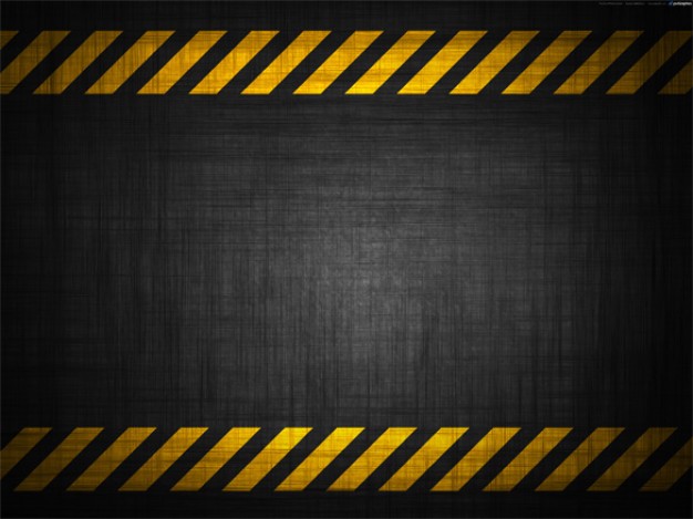 Grunge Construction Danger Background Psd File