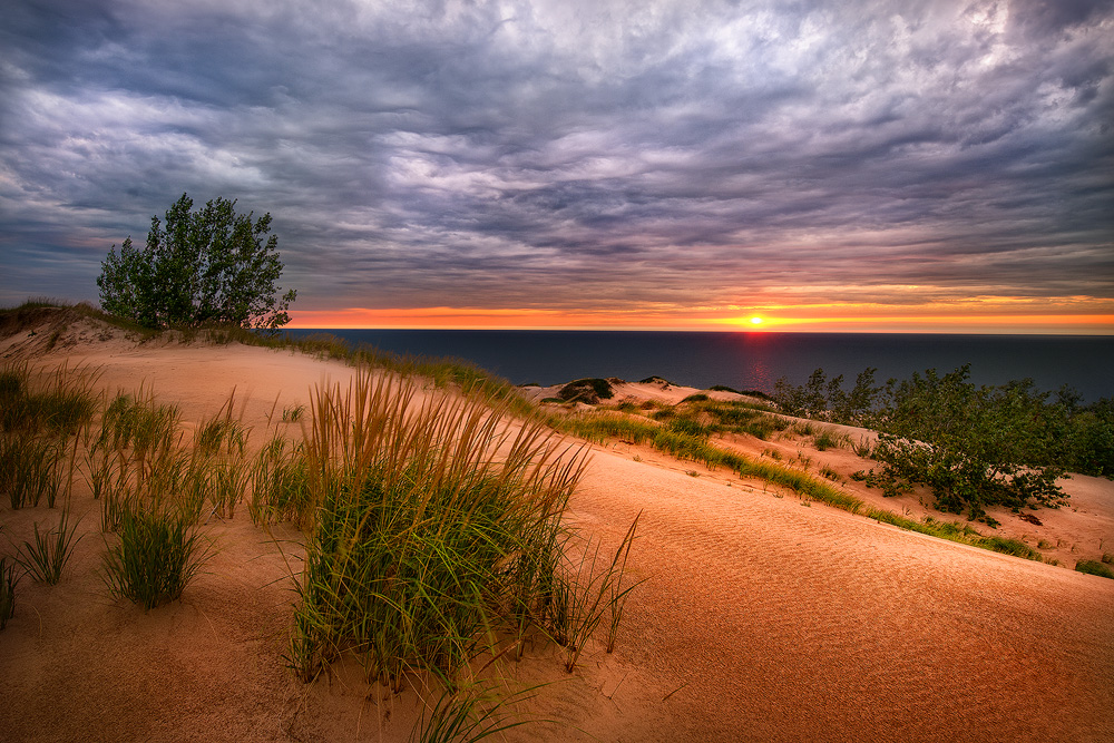 Stormy Sunset At Sleeping Bear Fine Art Nature Photography By Steve