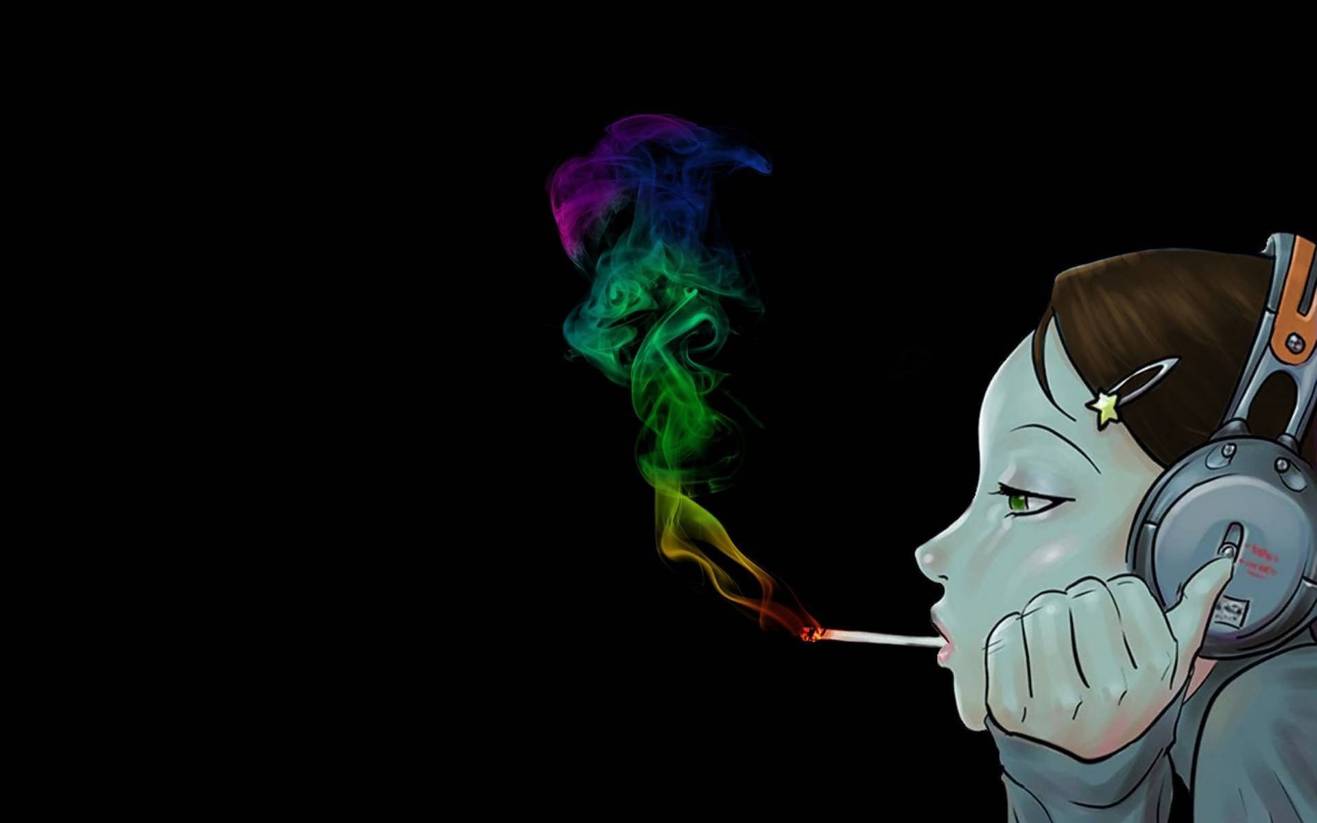 Trippy Smoke Background Wallpaper