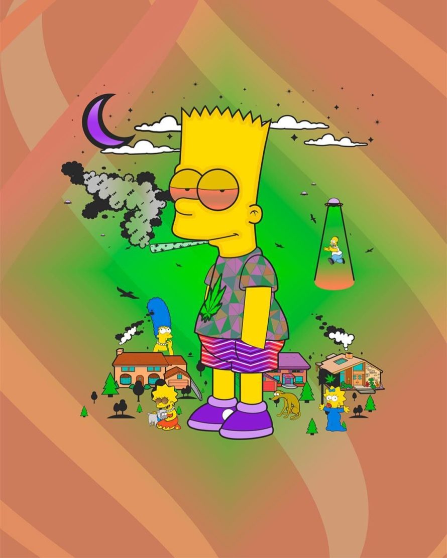 Simpsons Wallpaper Weed