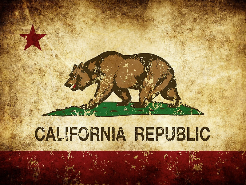 California Republic Flag Rustic By Norcal