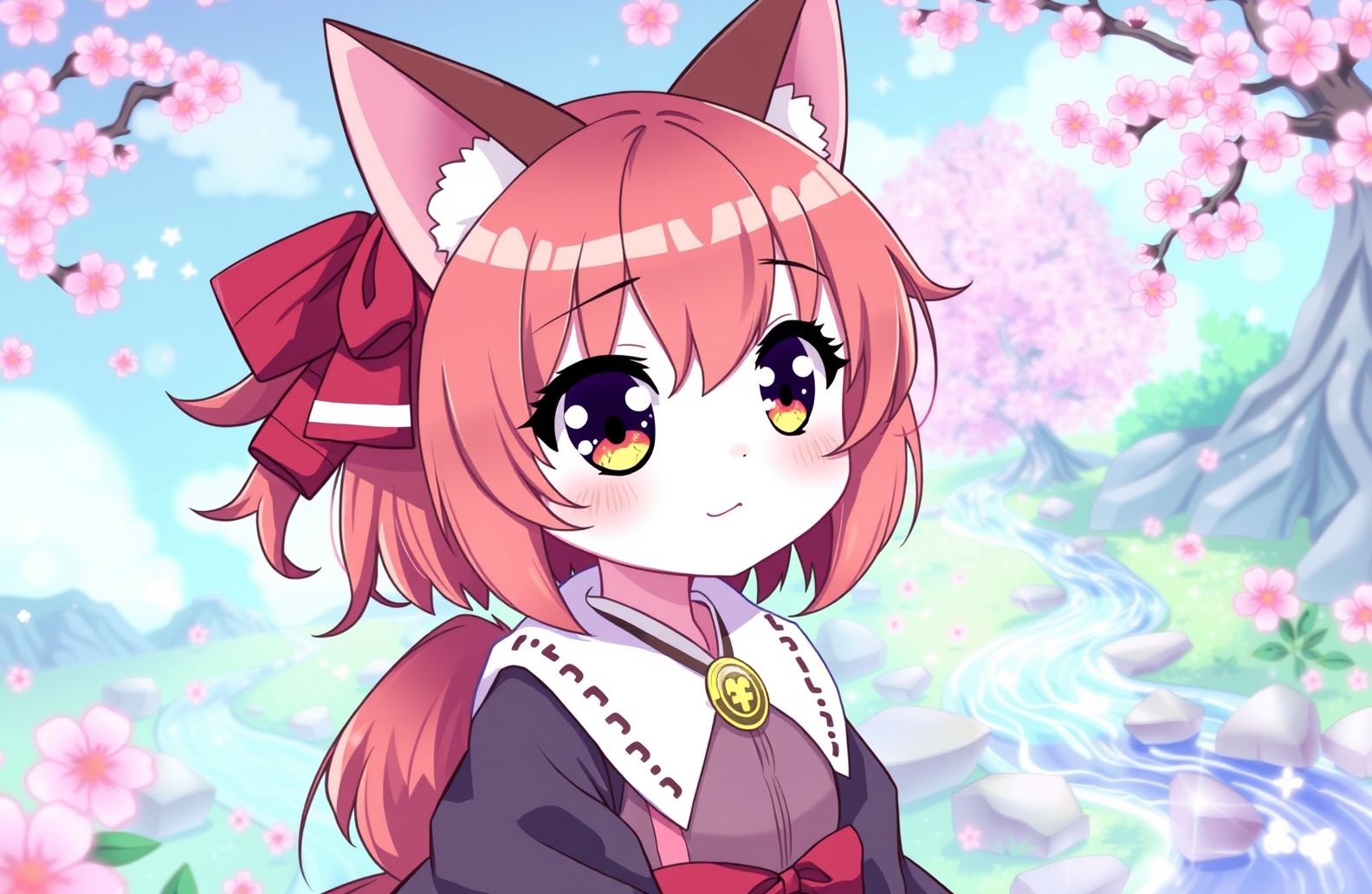 Anime Cat Girl Wallpaper