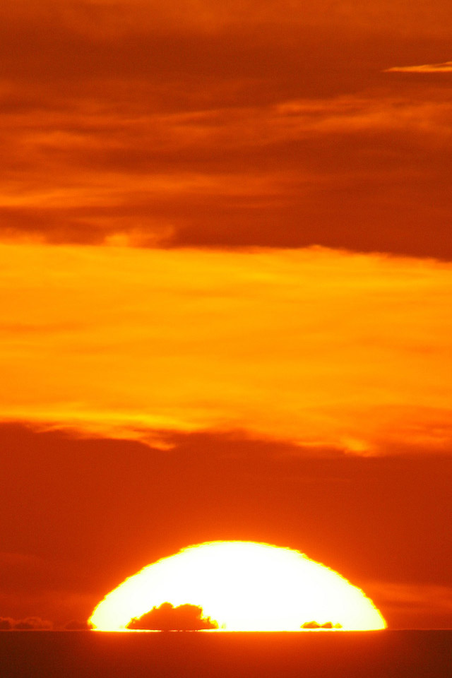 Sunset Orange iPhone Wallpaper HD