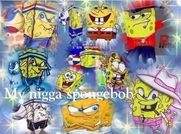 Gangsta Spongebob Cool Graphic