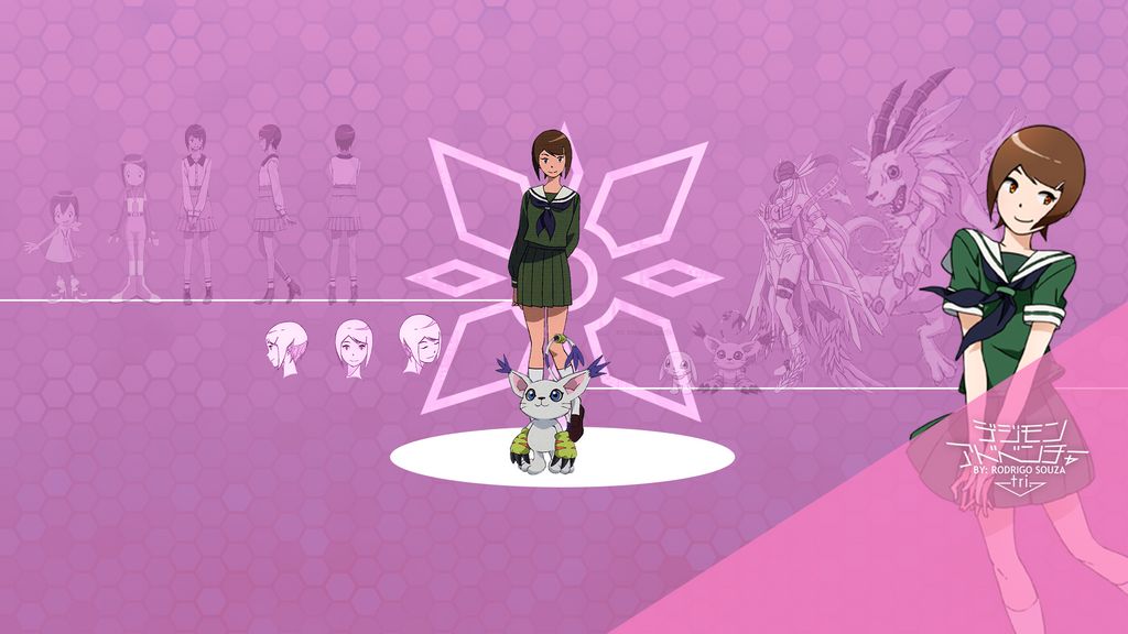 Yagami Hikari And Tailmon Profile Wallpaper By Ruimdrigo