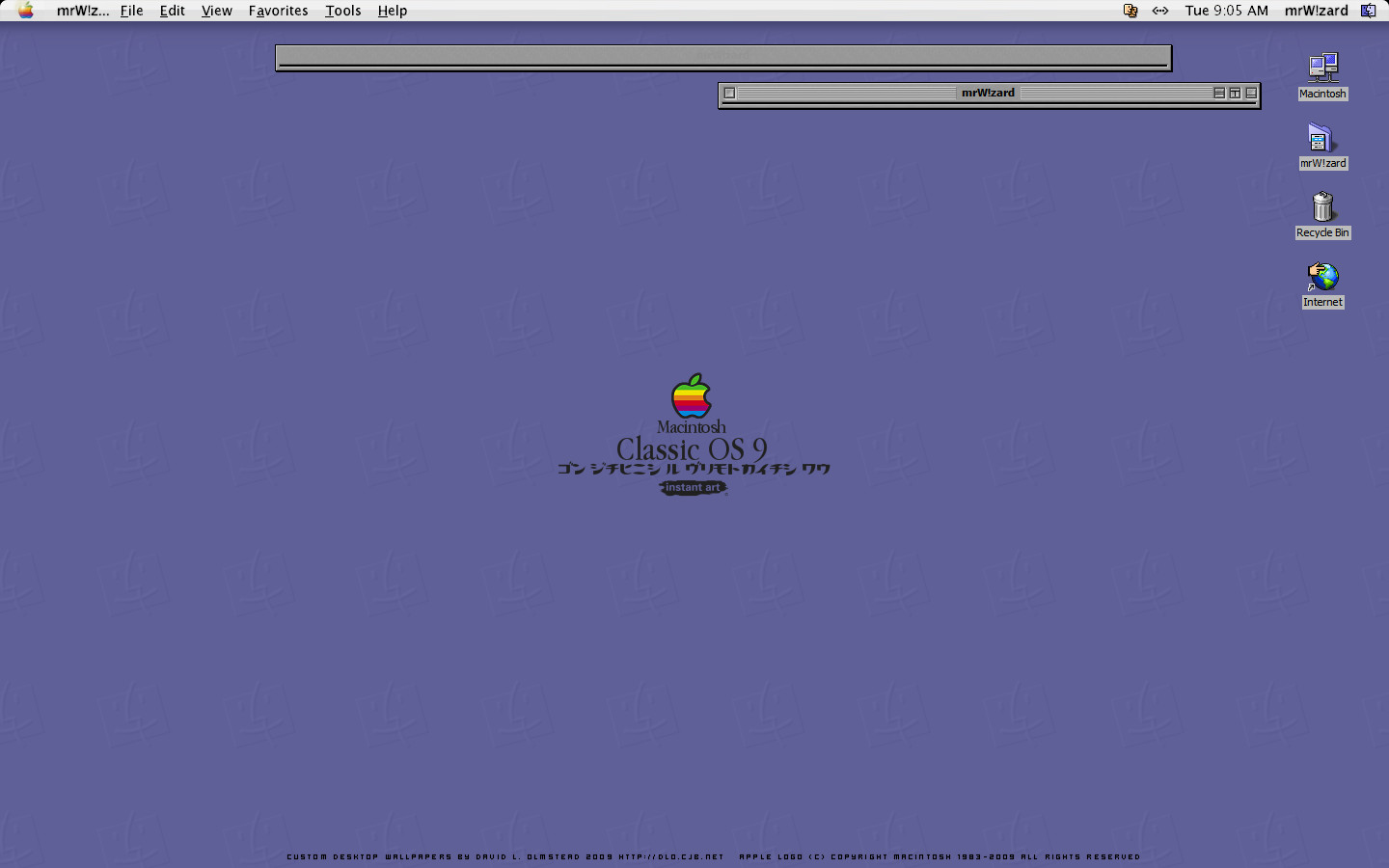 Tải miễn phí hình nền Classic Mac OS 9.3: Không phải ai cũng có cơ hội trải nghiệm những hình nền độc đáo của Classic Mac OS 9.3, nhưng hiện nay bạn có thể tải miễn phí bộ sưu tập hình nền này ngay trên thiết bị của mình. Chất lượng hình ảnh cực kỳ sắc nét, giúp tạo nên không gian làm việc đạt đến độ tinh tế và chuyên nghiệp nhất.